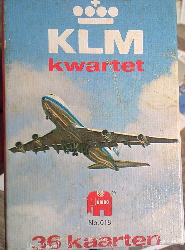 VINTAGE KLM kwartet 1977 o.a. medewerkers op de luchthaven, Verzamelen, Ophalen of Verzenden, Gebruikt, Overige typen