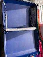 Blauwe/paarse koffer Samsonite, Gebruikt, Hard kunststof, Slot, 35 tot 45 cm