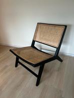 Rotan stoel in Japandi stijl, Ophalen, Japandi, Zwart, Riet of Rotan