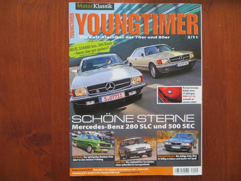 Youngtimer 2 2011 Mercedes-Benz 280 SLC, 500 SEC, VW Derby, Ophalen of Verzenden, Nieuw, Mercedes