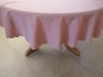 Fraai zacht rose tafelkleed rond 150 cm nieuw., Ophalen of Verzenden