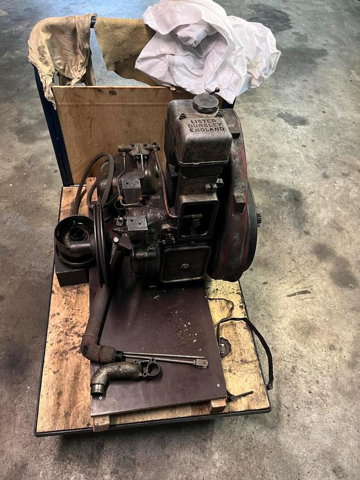 Lister Dursley SL1 Dieselmotor - 4.25 PK, 1800 RPM, Doe-het-zelf en Verbouw, Motoren, Gebruikt, Dieselmotor, 1800 rpm of meer