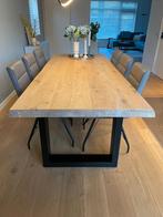 Eiken eettafel 240x100, Huis en Inrichting, Tafels | Eettafels, Ophalen, 200 cm of meer, 50 tot 100 cm, Zo goed als nieuw