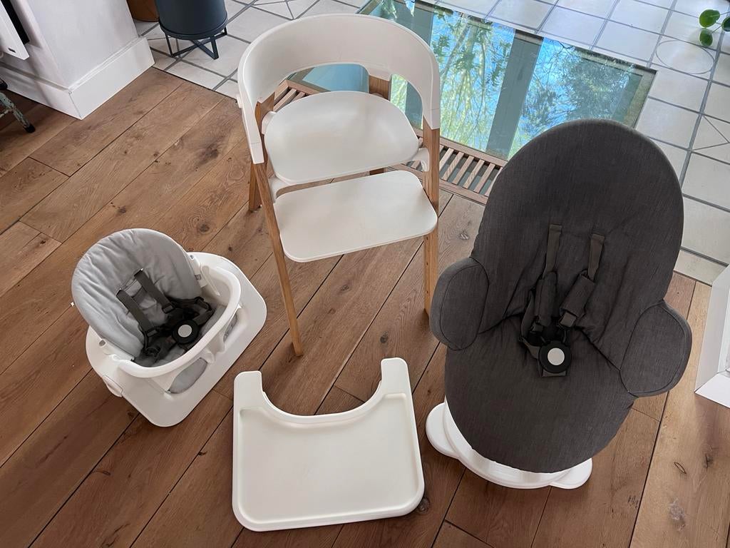 Stokke steps kinderstol met zitje en wipstoel, Kinderen en Baby's, Kinderstoelen, Ophalen, Zo goed als nieuw, Meegroeistoel