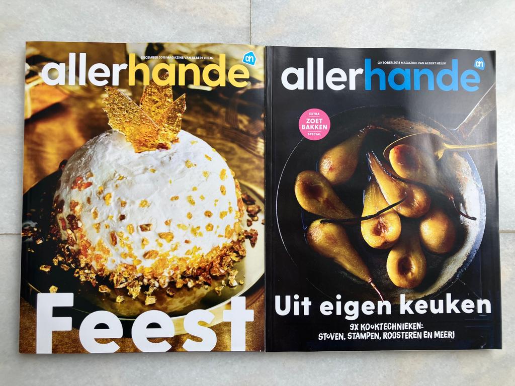 Kookblad Allerhande 2018 -  2 Nummers, Ophalen of Verzenden, Zo goed als nieuw