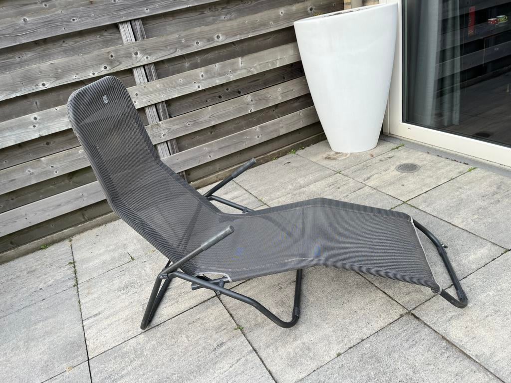 Ligbed tuin, Tuin en Terras, Ligbedden, Ophalen, Gebruikt, Metaal, Verstelbaar
