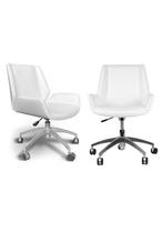 OHNO Charles CLP Varel Bureaustoel Wit 2 voor €300, Niet ingevuld, Wit, Niet ingevuld, Nieuw