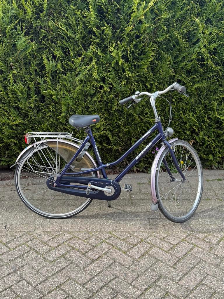 Damesfiets Gazelle Orange city hybride. Prima verl./ fiets., Fietsen en Brommers, Fietsen | Dames | Damesfietsen, Ophalen, Gebruikt