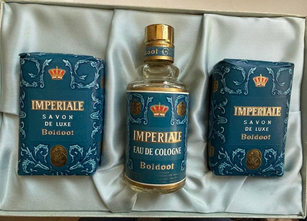 Vintage Boldoot Imperiale Eau de Cologne & Zeep Set, Ophalen of Verzenden, Zo goed als nieuw