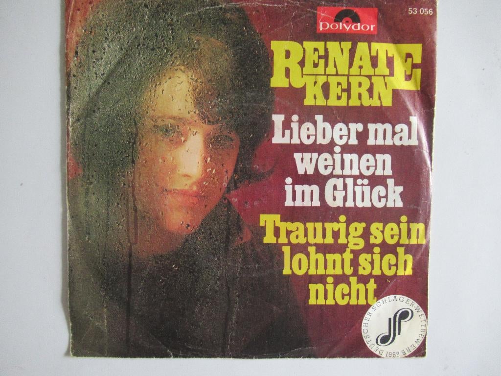 RENATE KERN # Lieber mal weinen im Glück /Traurig sein lohnt, Ophalen of Verzenden, Zo goed als nieuw, Overige formaten, Levenslied of Smartlap