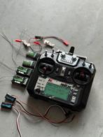FlySky FS-i6X zender + 7 ontvangers + sensors – complete set, Hobby en Vrije tijd, Modelbouw | Radiografisch | Vliegtuigen, Ophalen of Verzenden