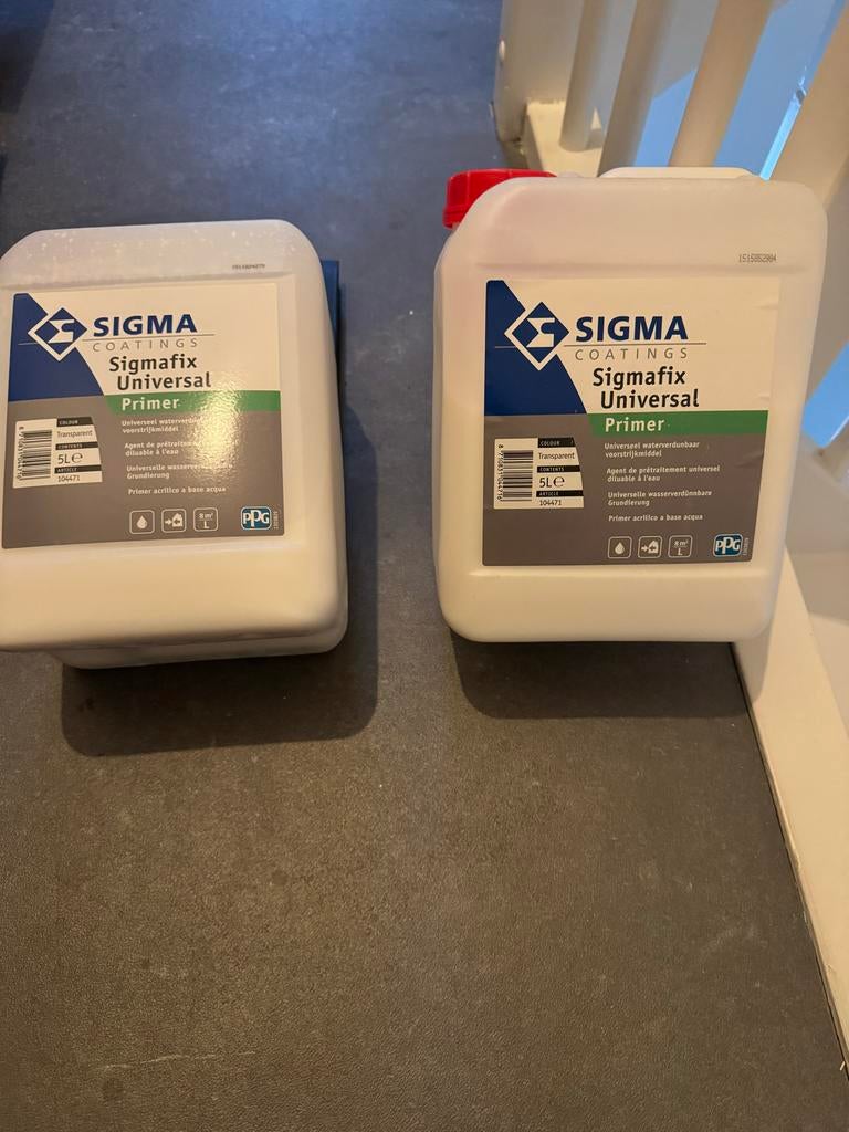 Sigmafix Universal Primer 5L (2 stuks), Overige kleuren, 5 tot 10 liter, Nieuw, Ophalen of Verzenden