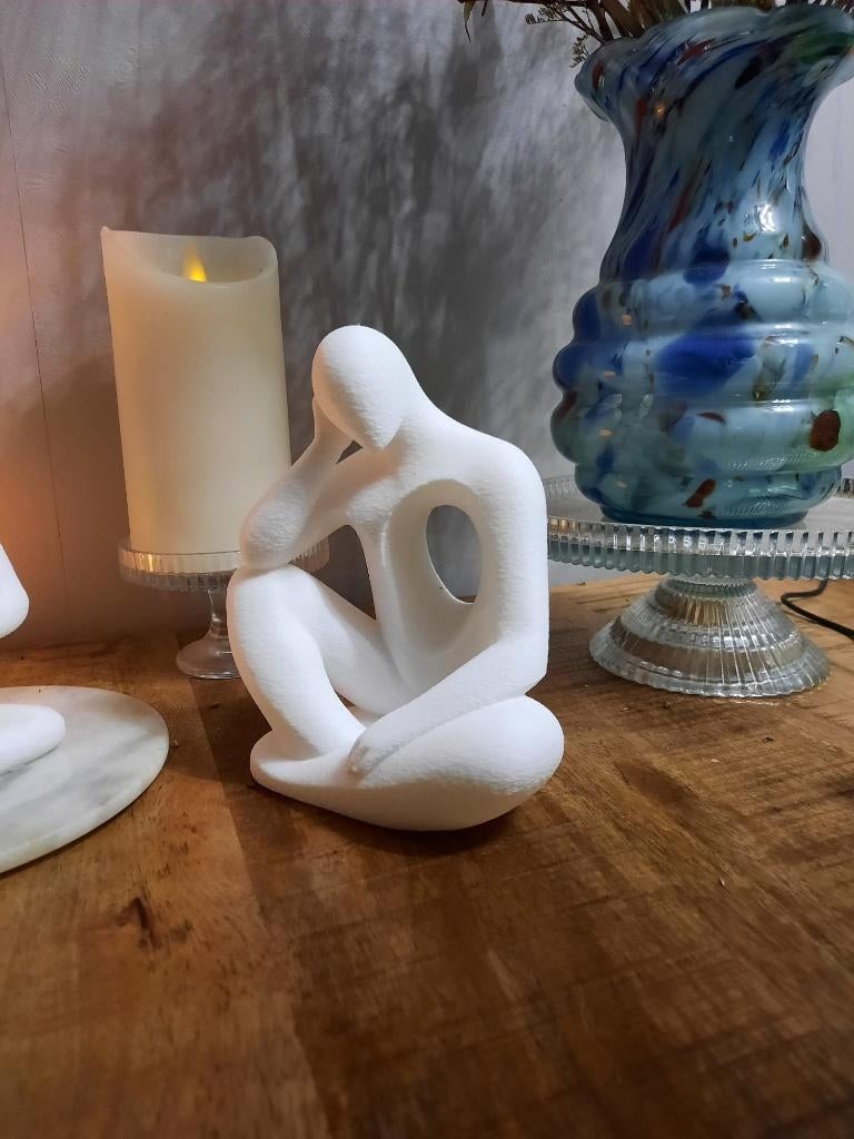 Abstract beeld “De Denker” modern & stijlvol, Verzamelen, Verzenden, Nieuw, Mens