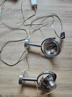 2 muurlampjes ikea klimat / bedlampjes, Gebruikt, Metaal of Aluminium, Ophalen of Verzenden, Led