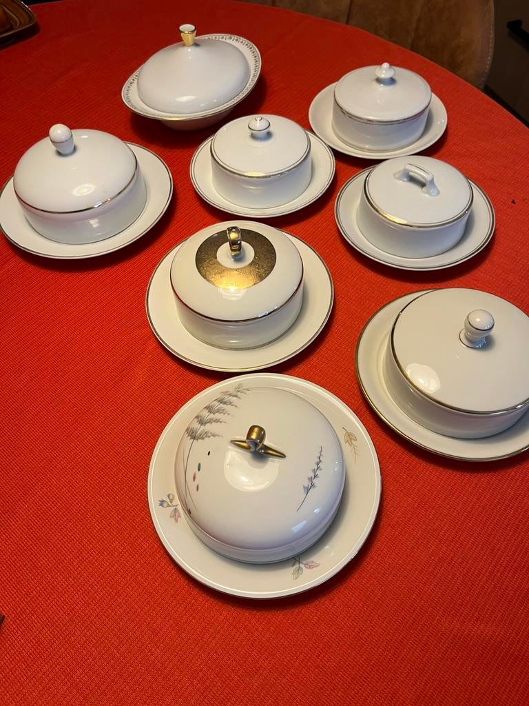 8 antieke botervloten, Antiek en Kunst, Ophalen
