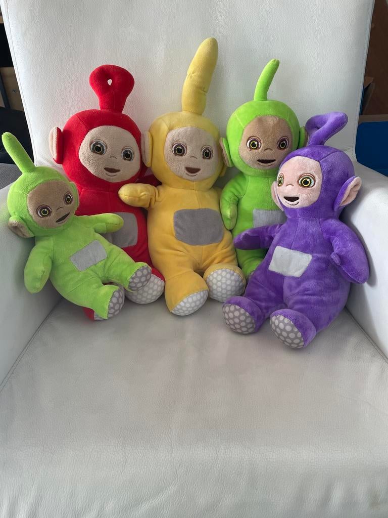 Nieuwe Teletubbies knuffels - 4 groot, 1 klein, Overige merken, Overige karakters, Overige typen, Nieuw