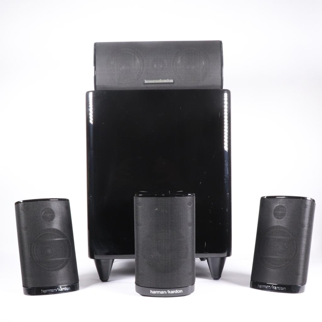 Harman Kardon HKTS210SUB230 Subwoofer + 4 Speakers - Incl. G, Auto diversen, Autospeakers, Harman Kardon, Gebruikt, Support@harmankardon.com