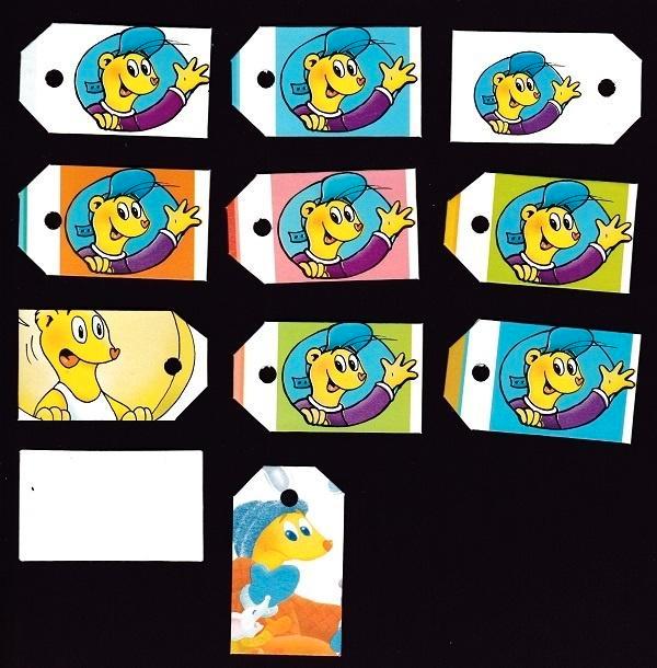 9619) okkie labeltjes, Verzamelen, Overige Verzamelen, Zo goed als nieuw, Ophalen of Verzenden