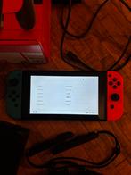 Nintendo Switch pakket z.g.a.n. met Mario Party en accessoir, Met games, Met 2 controllers, Ophalen of Verzenden, Zo goed als nieuw