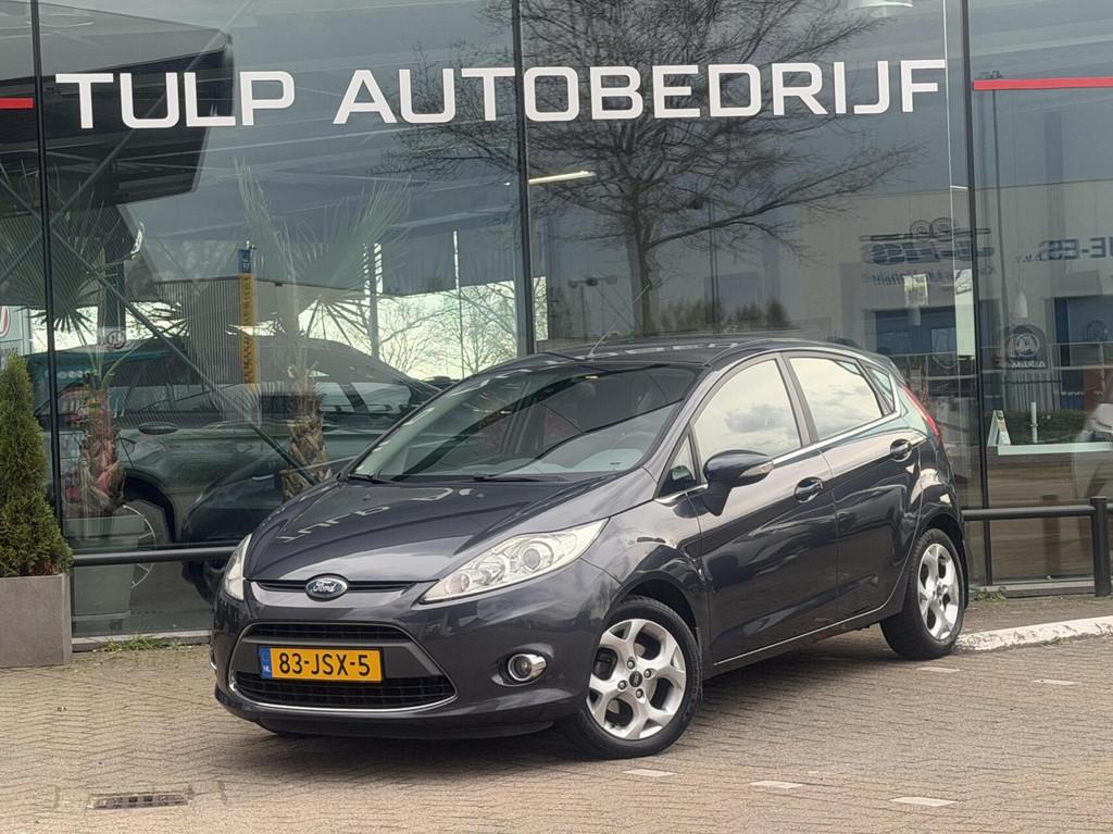 Ford Fiesta 1.4 Titanium Automaat 5 drs 2009 Nette auto, 4 cilinders, Origineel Nederlands, Grijs, Fiësta