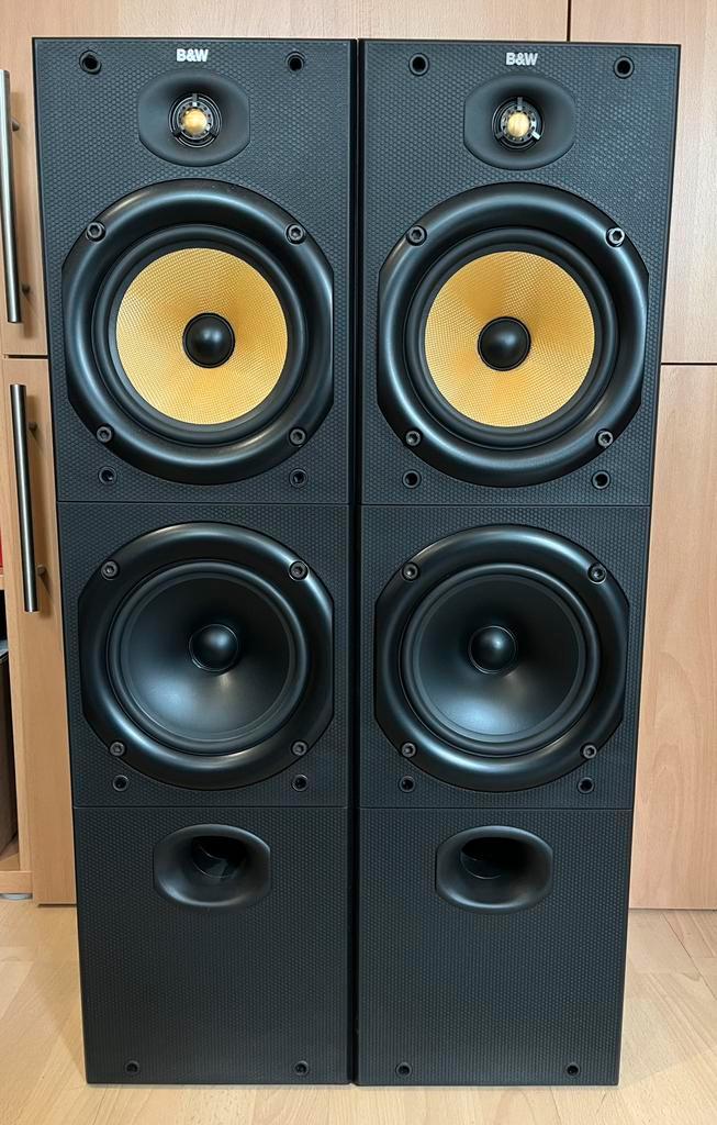 Bowers & Wilkins DM603, Audio, Tv en Foto, Luidsprekers, Zo goed als nieuw, Front, Rear of Stereo speakers, 120 watt of meer, Bowers & Wilkins (B&W)