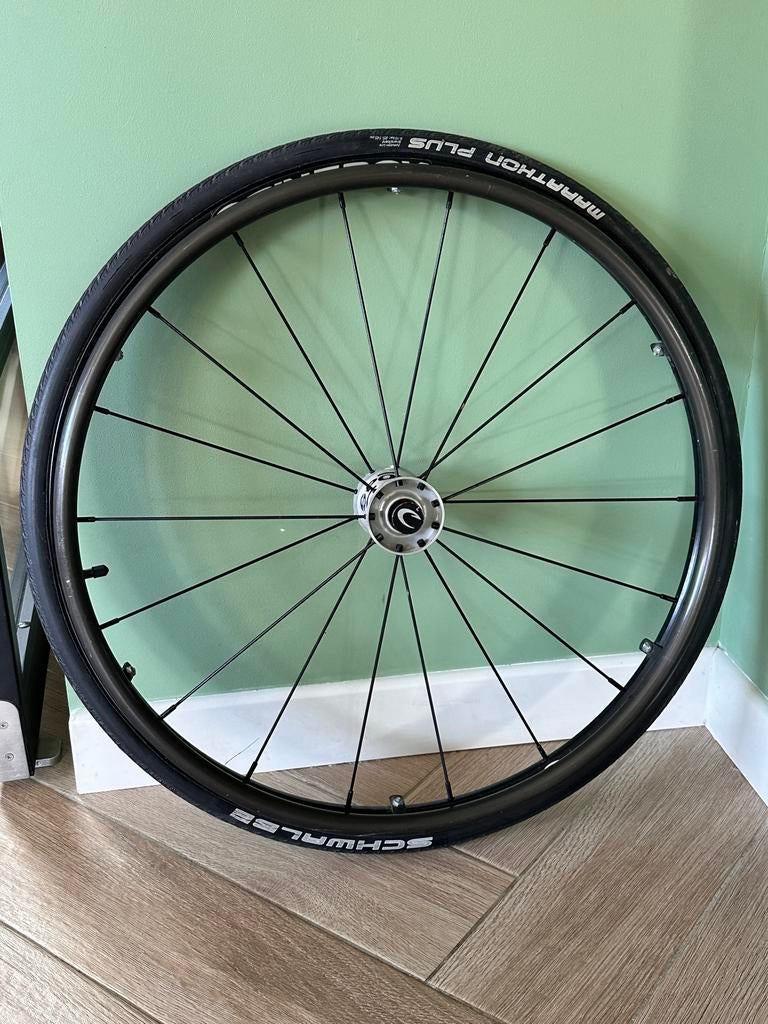 Set Spinergy Spox 26inch rolstoel wielen incl hoepels, Diversen, Rolstoelen, Ophalen of Verzenden, Zo goed als nieuw, Handbewogen rolstoel