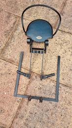 Fietszitje antiek, bekleding blauw, Onbekend, Voorzitje, Ophalen of Verzenden, 0 t/m 13 kg