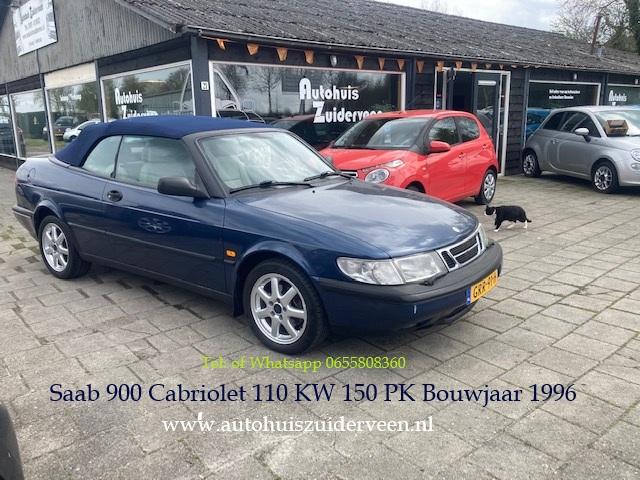 Saab 900 Cabrio 2.3 S 110KW / 150PK Lm Velgen, Auto's, Oldtimers, Beige, Leder, Bedrijf, Handgeschakeld