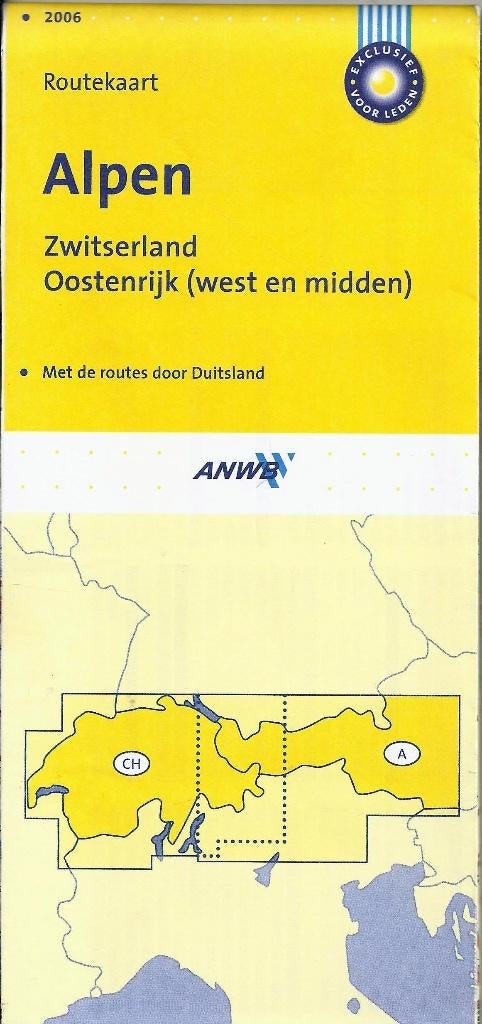 Pl514 plattegrond anwb alpen zwitserland-oostenrijk 2006, Boeken, Atlassen en Landkaarten, Ophalen of Verzenden, Gelezen, 1800 tot 2000