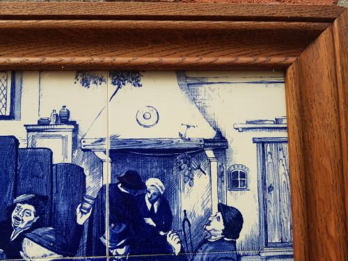 -	Schilderij op tegels adriaen van ostade, Ophalen of Verzenden, 'T Olde Gre-j, Info@toldegrej.nl, Endepoelstraat 20f Didam