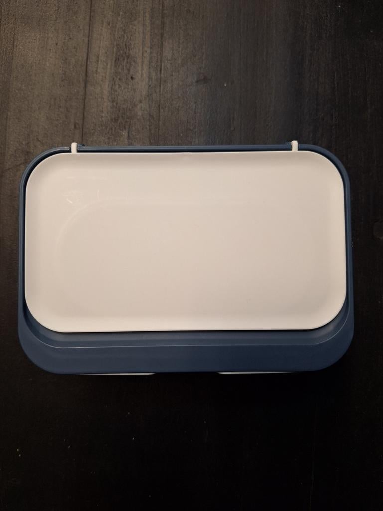 Wit-blauwe tissue box - Nieuw in verpakking, Ophalen of Verzenden, Nieuw, Meerkleurig