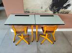 Vintage kinder bureau met stoel 2x, Ophalen of Verzenden, Gebruikt