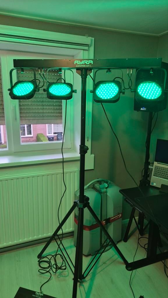 Ayra ComPar 1 Kit - Complete Lichtset met Voetcontroller, Muziek en Instrumenten, Licht en Laser, Ophalen