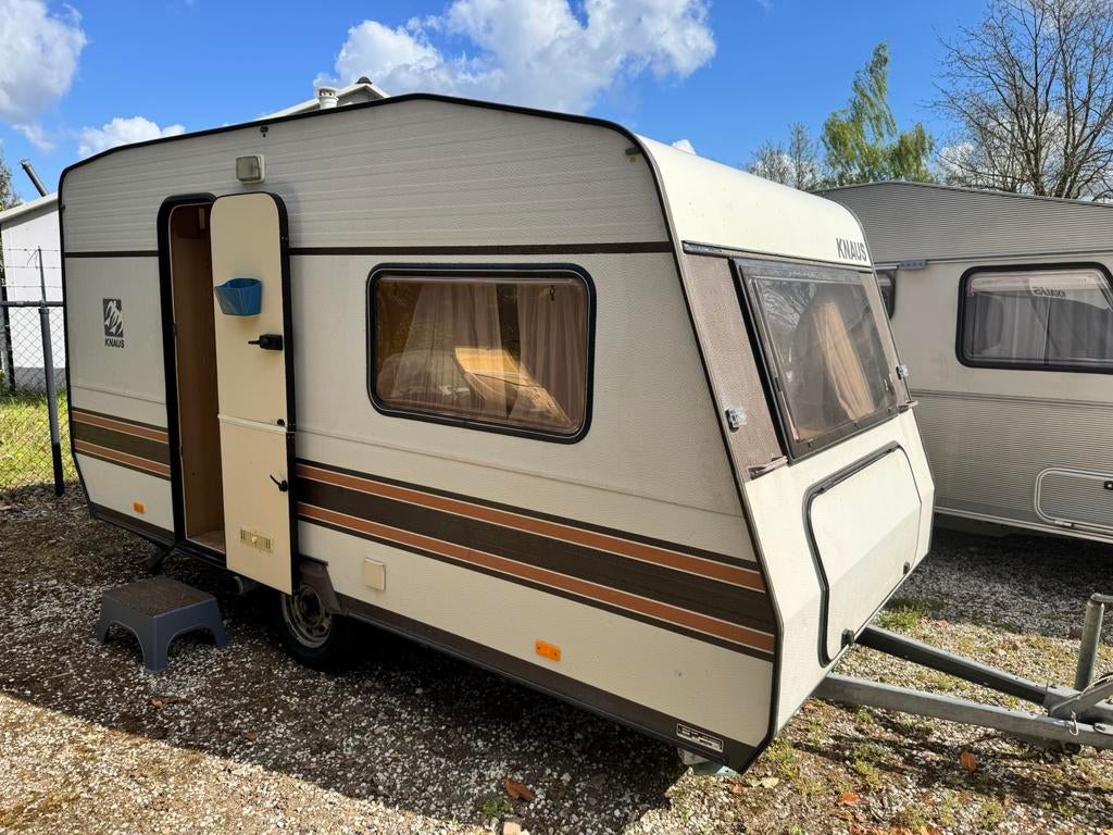 Caravan Knaus Sudwind - Opknapper! Inc kenteken - Koopje, Caravans en Kamperen, Standaardzit, Bedrijf, 500 - 750 kg, Knaus