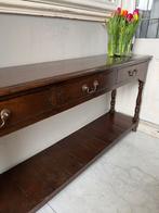 Gave sidetable, Huis en Inrichting, Tafels | Sidetables, Eikenhout, Zo goed als nieuw, 150 tot 200 cm, Overige vormen