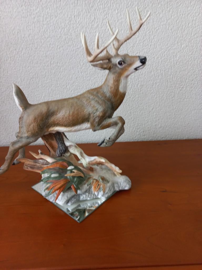 Franklin Mint 10 Point Buck Hert Beeldje 1991 NWF, Ophalen