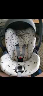 Ukje autostoelhoes wit met veertjes voor Cybex Cloud iSize, Kinderen en Baby's, Autostoeltjes, Ophalen, Zo goed als nieuw, Overige merken