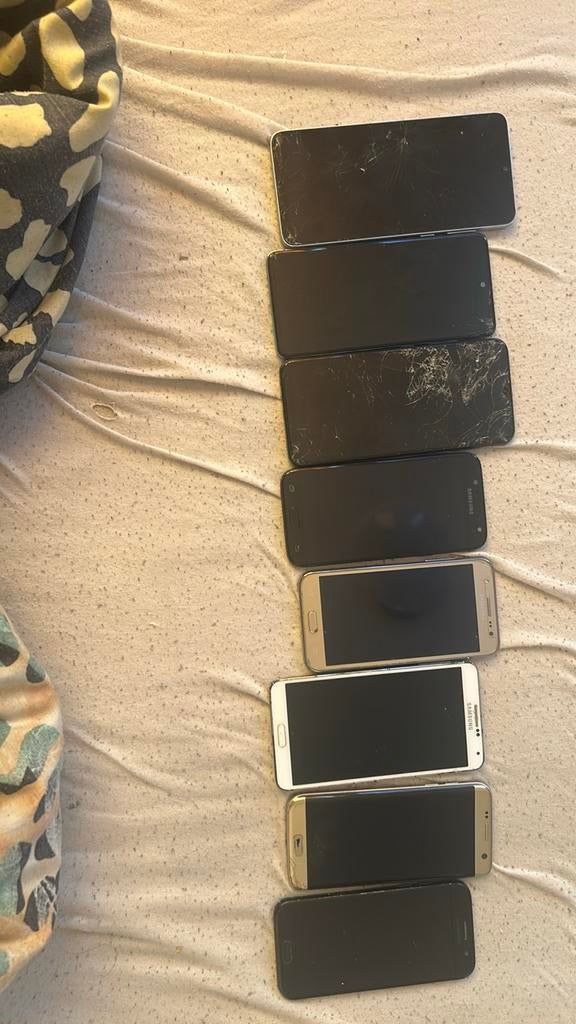 “Partij smartphones defect/voor onderdelen/opknapper”, Telecommunicatie, Mobiele telefoons | Samsung, Gebruikt, Overige modellen