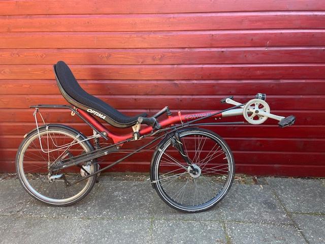 Optima Condor, Fietsen en Brommers, Fietsen | Ligfietsen, Gebruikt, Velgrem, Onderstuur, Ophalen