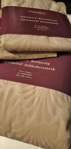 Optidee Optimink dekbedovertrek taupe lits-jumeaux, Ophalen of Verzenden