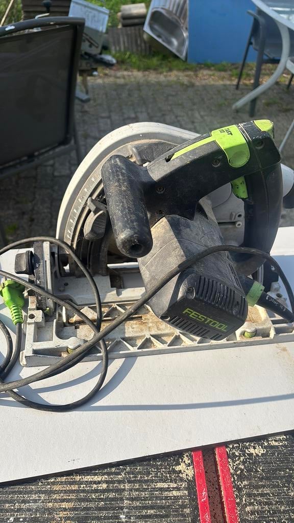 Festool TS 75 EBQ invalzaag, Doe-het-zelf en Verbouw, Gebruikt, Invalzaag, 70 mm of meer, Ophalen of Verzenden