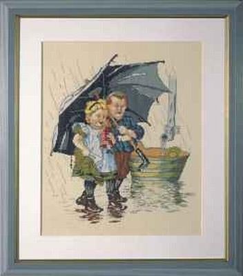 Borduurpakket Ot en Sien onder de paraplu 19001, Geen, Geen, Nieuw, Ophalen of Verzenden