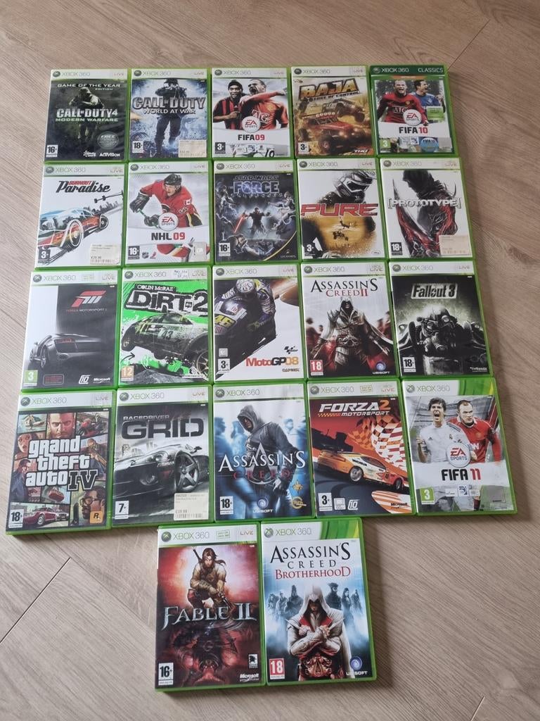 22 Xbox 360 spellen - Diverse genres, Spelcomputers en Games, Games | Xbox 360, Online, Gebruikt, Vanaf 18 jaar, Overige genres