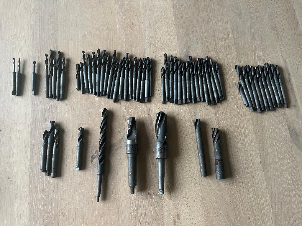 Morseconus boren set / morsekonus, Ophalen of Verzenden, Zo goed als nieuw, Kolomboormachine