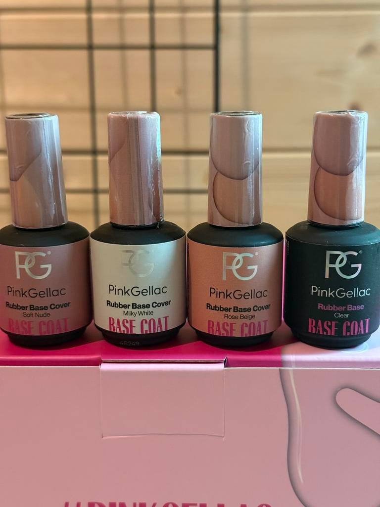Pink Gellac Rubber Base setje, Ophalen of Verzenden, Zo goed als nieuw, Handen en Nagels
