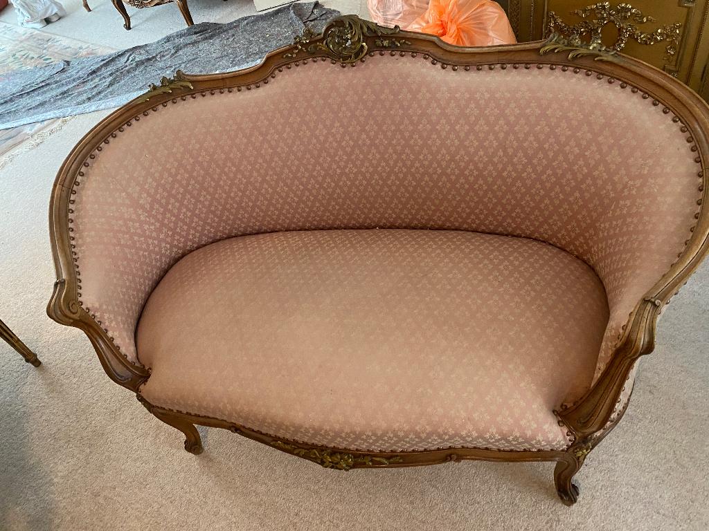 Prachtig antiek bankje, antieke loveseat, Antiek en Kunst, Ophalen