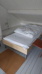 Eenpersoons bed, Ophalen, 90 cm, Eenpersoons, Wit