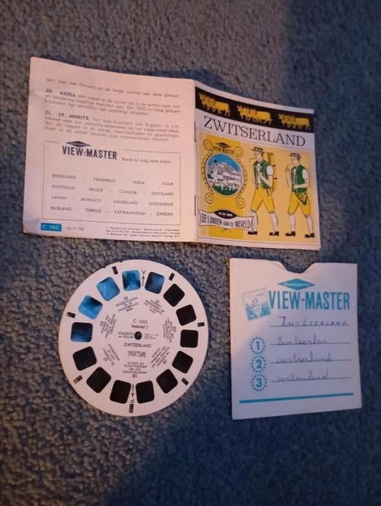 Vintage Zwitserland View Master 1 schijf, Ophalen of Verzenden, Overige figuren, Beeldje of Figuurtje