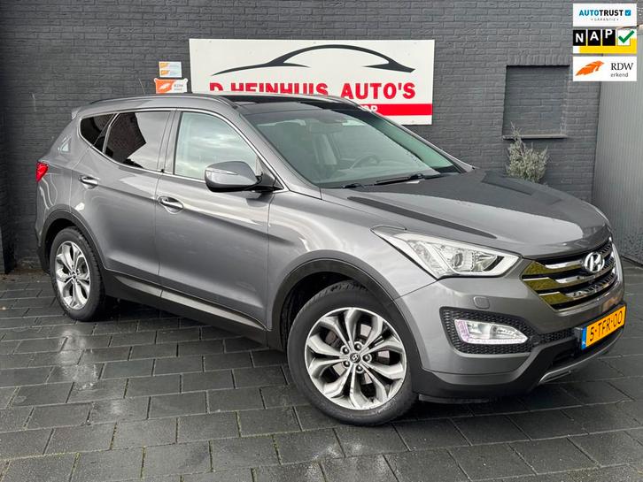 Hyundai Santa Fe 2.4i GDI 4WD LEDER|PANODAK|TREKHAAK, Auto's, Hyundai, Bedrijf, Te koop, Santa Fe, 4x4, ABS, Airbags, Airconditioning