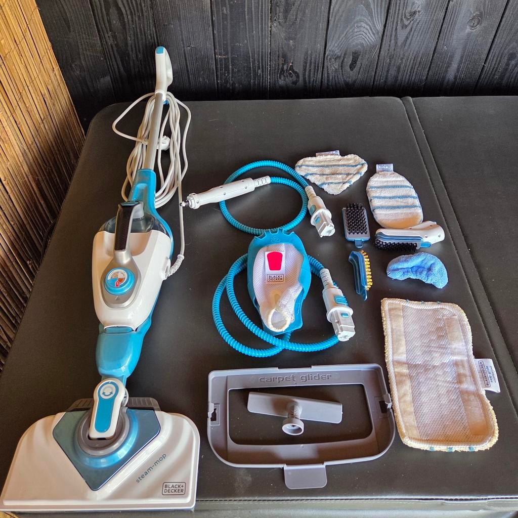 Black+Decker Steam-mop met accessoires - Zo goed als nieuw, Ophalen, Zo goed als nieuw, Overige typen